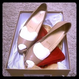 Christian Louboutin Very Prive 120 Peep toe pumps